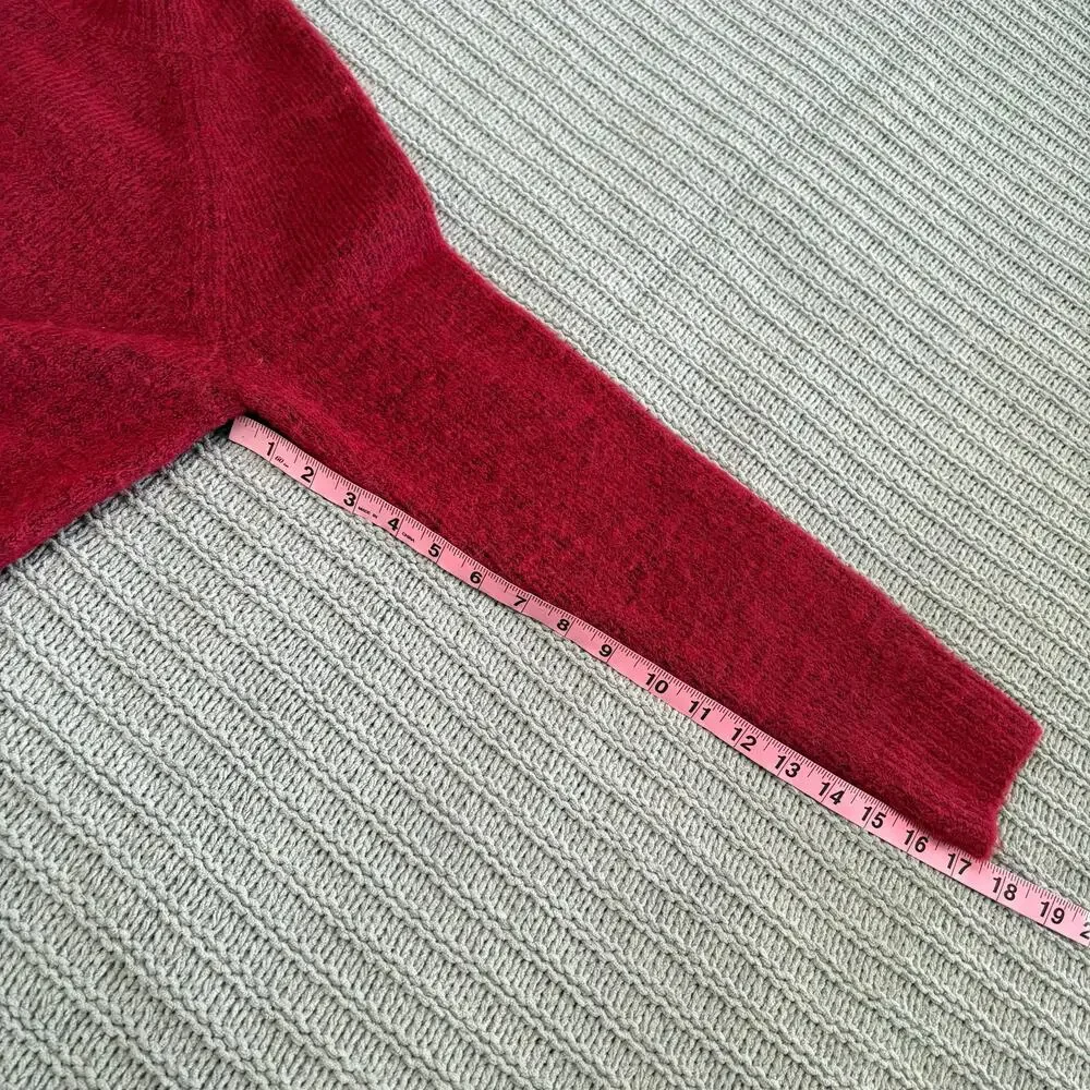 Banana Republic Wool Blend Maroon Sweater Women’s Size Small Minimalist Classic